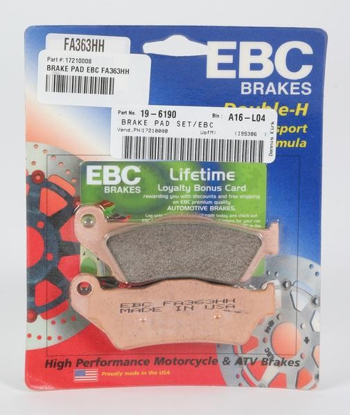 EBC Brakes Double-H Sintered Superbike Brake Pads Rear - FA363HH EBC Brakes Double-H Sintered Superbike Brake Pads Rear - FA363HH